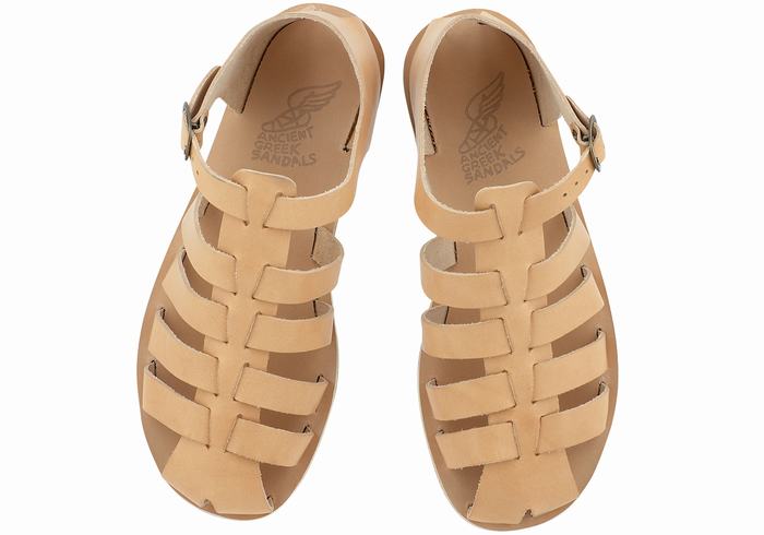 Ancient Greek Sandals Homer Uomo Sandali Pescatore Beige | BGB1955NE