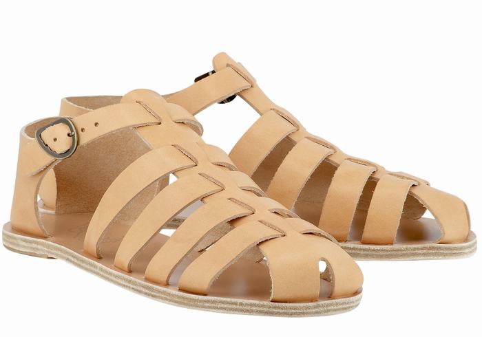 Ancient Greek Sandals Homer Uomo Sandali Pescatore Beige | BGB1955NE