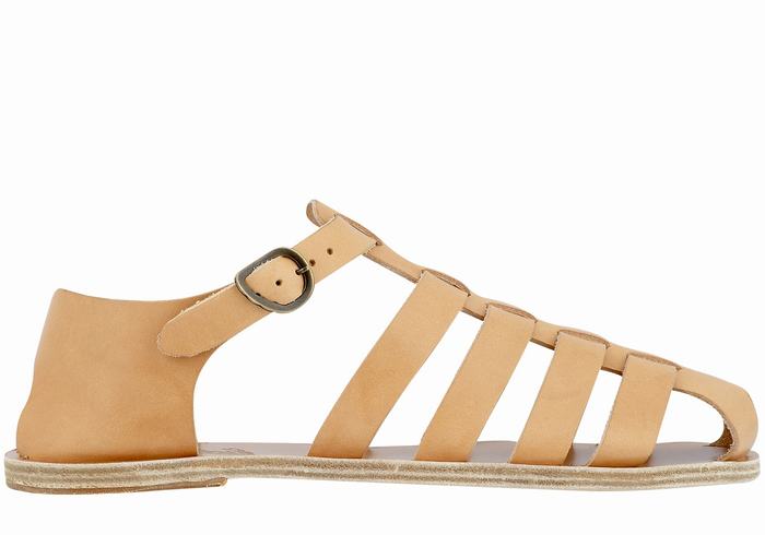 Ancient Greek Sandals Homer Uomo Sandali Pescatore Beige | BGB1955NE