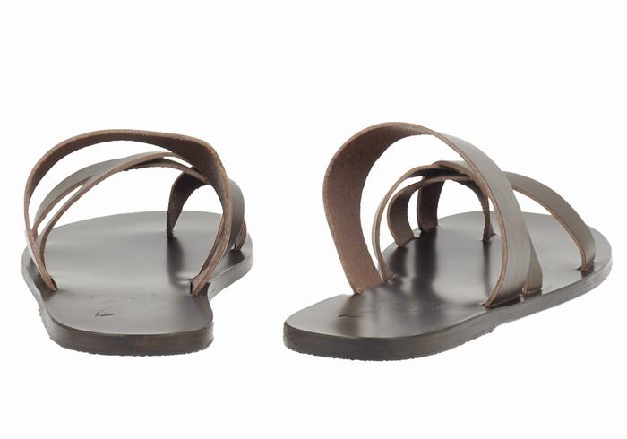 Ancient Greek Sandals Jason Uomo Sandali Scorrevoli Cioccolato | NEC9673WL