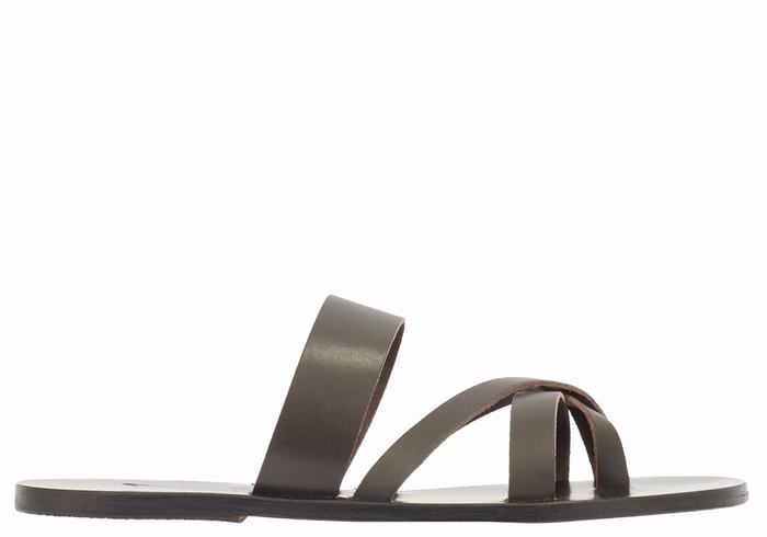 Ancient Greek Sandals Jason Uomo Sandali Scorrevoli Cioccolato | NEC9673WL