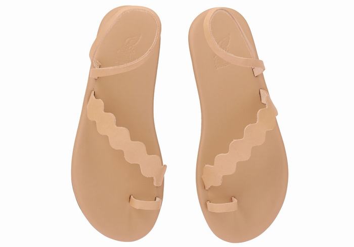 Ancient Greek Sandals Koralia Donna Sandali Con Puntale Beige | LDL984DS