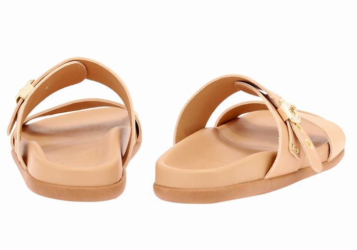 Ancient Greek Sandals Latria Donna Sandali Scorrevoli Beige | RWF4315VW