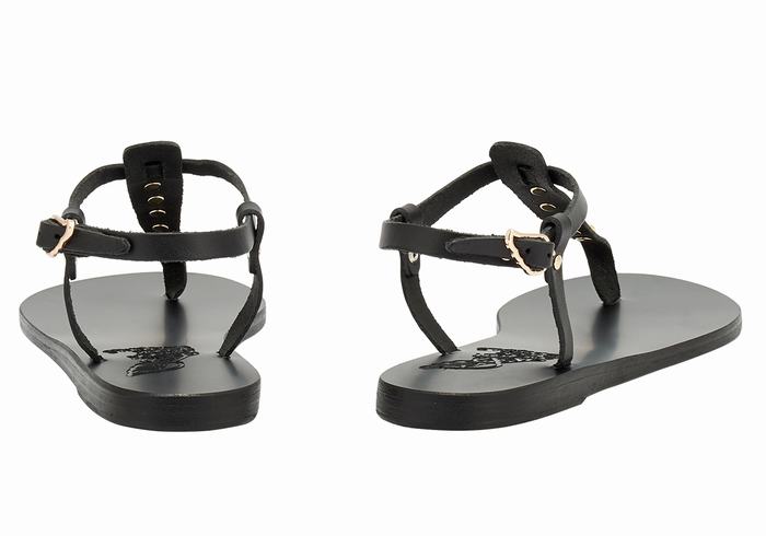 Ancient Greek Sandals Lito Bee Donna Sandali Con Cinturino Sul Retro Nere | FBH4475MM