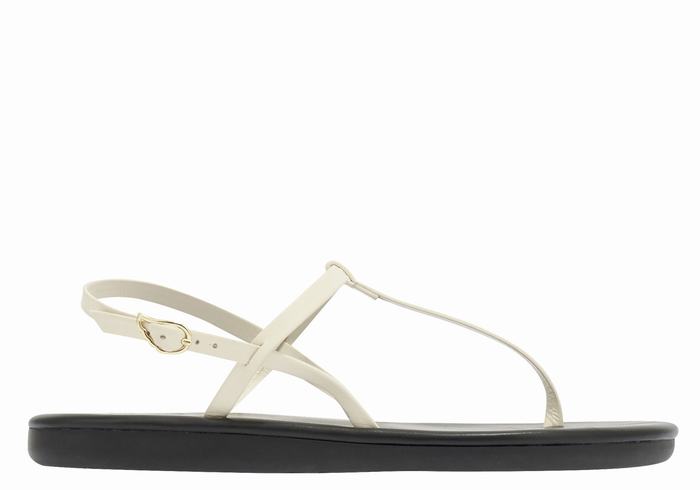 Ancient Greek Sandals Lito Flip Flop Donna Sandali Con Cinturino Sul Retro Bianche | ECH6788QR