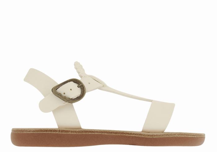 Ancient Greek Sandals Little Amber Soft Bambino Sandali Bassi Bianche | AQK2547LK