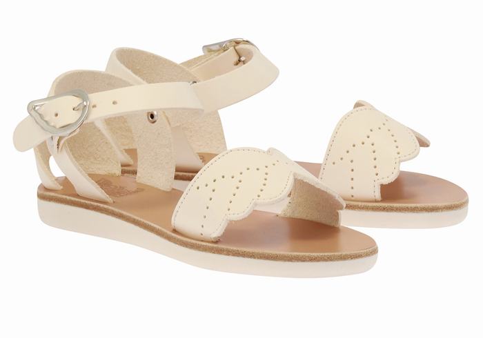 Ancient Greek Sandals Little Andromeda Soft Bambino Sandali Casual Bianche | IZB7537MI