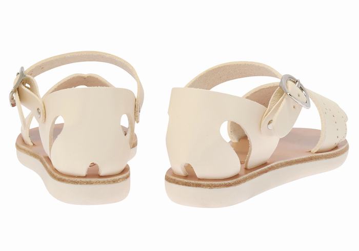 Ancient Greek Sandals Little Andromeda Soft Bambino Sandali Casual Bianche | IZB7537MI