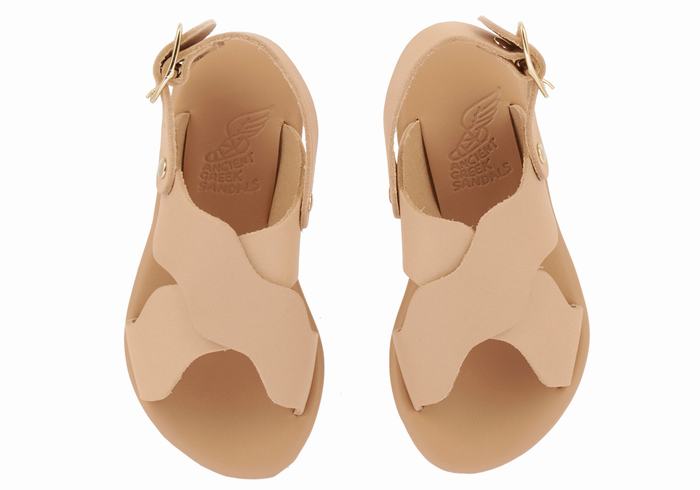 Ancient Greek Sandals Little Atokos Soft Bambino Sandali Casual Beige | XFN3124AH