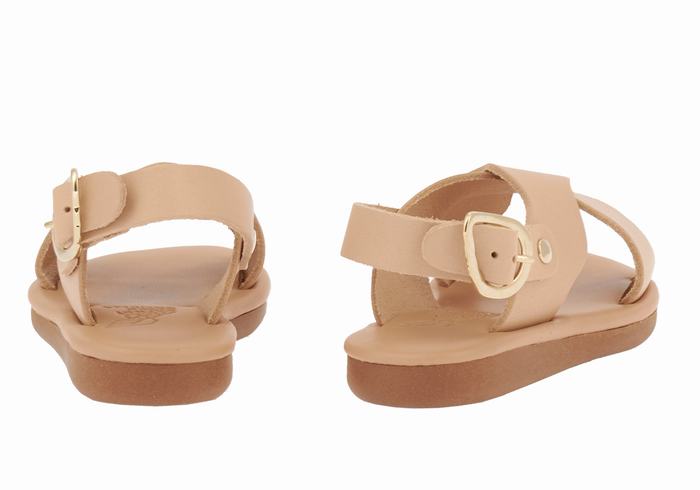 Ancient Greek Sandals Little Atokos Soft Bambino Sandali Casual Beige | XFN3124AH