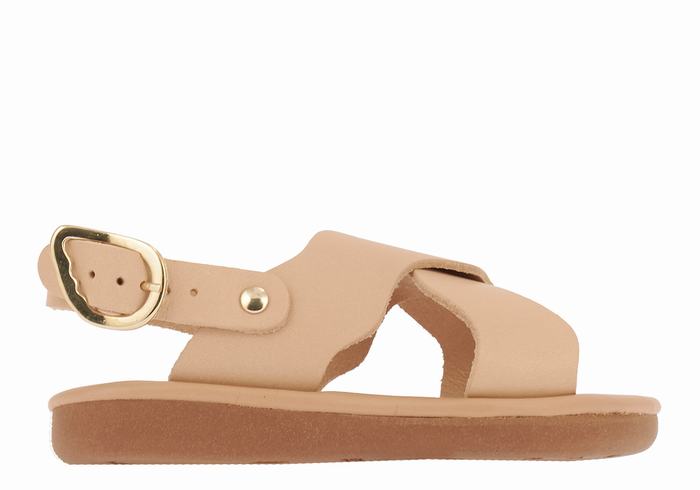 Ancient Greek Sandals Little Atokos Soft Bambino Sandali Casual Beige | XFN3124AH