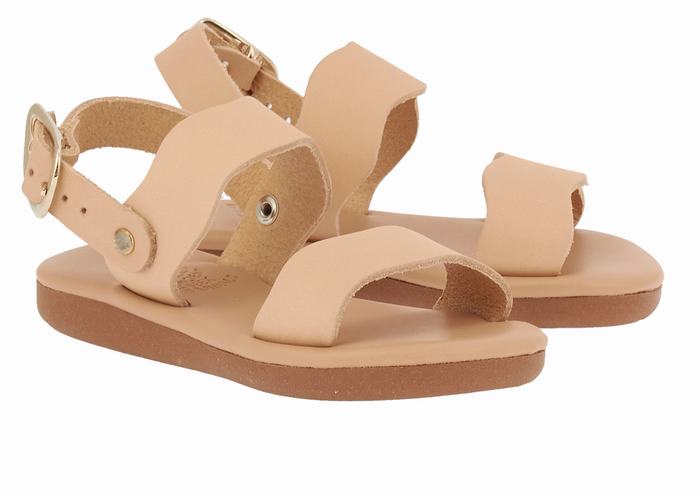 Ancient Greek Sandals Little Calamos Soft Bambino Sandali Casual Beige | VOT1152RR