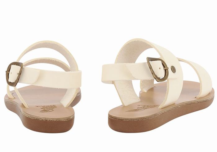 Ancient Greek Sandals Little Clio Soft Bambino Sandali Casual Bianche | HOO8028WC