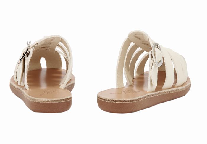 Ancient Greek Sandals Little Cosmia Soft Bambino Sandali Pescatore Bianche | LSI7981VI