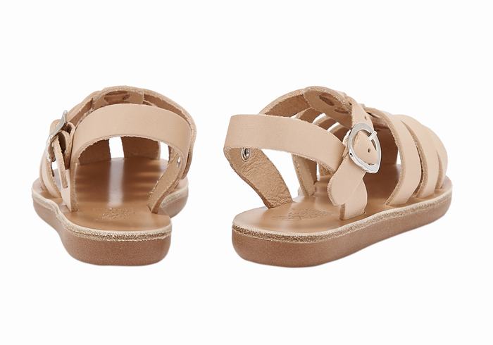 Ancient Greek Sandals Little Ektoras Soft Bambino Sandali Pescatore Beige | WQB1448VH