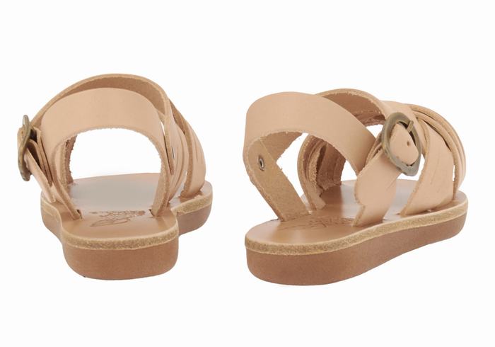 Ancient Greek Sandals Little Electra Soft Bambino Sandali Bassi Beige | ZRA3851RA