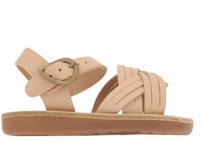 Ancient Greek Sandals Little Electra Soft Bambino Sandali Bassi Beige | ZRA3851RA