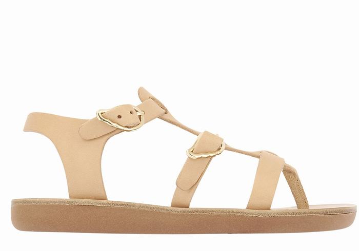 Ancient Greek Sandals Little Grace Kelly Soft Bambino Sandali Bassi Beige | GOP4178YQ