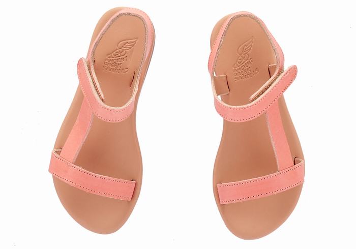 Ancient Greek Sandals Little Iasonas Soft Bambino Sandali Casual Rosa | QPA6823HS