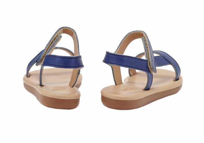 Ancient Greek Sandals Little Iasonas Soft Bambino Sandali Casual Blu Scuro | IUG2194LH