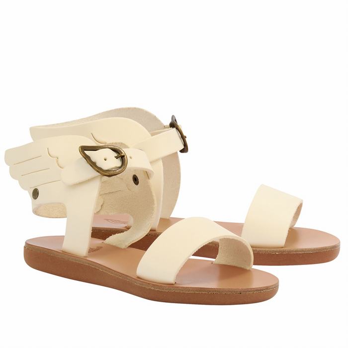 Ancient Greek Sandals Little Ikaria Soft Bambino Sandali Casual Bianche | WSK265RU