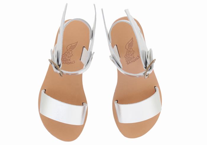 Ancient Greek Sandals Little Ikaria Soft Bambino Sandali Casual Argento | QLO7770IO