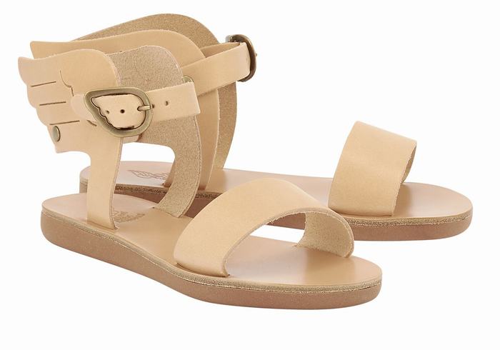 Ancient Greek Sandals Little Ikaria Soft Bambino Sandali Casual Beige | VCD9223XR