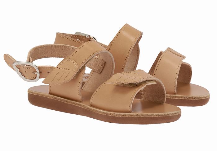 Ancient Greek Sandals Little Iliada Soft Bambino Sandali Casual Beige | UZO114YI