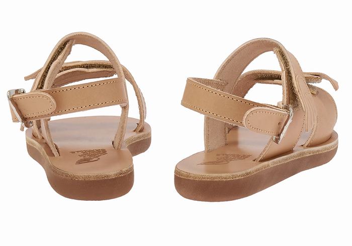 Ancient Greek Sandals Little Iliada Soft Bambino Sandali Casual Beige | UZO114YI