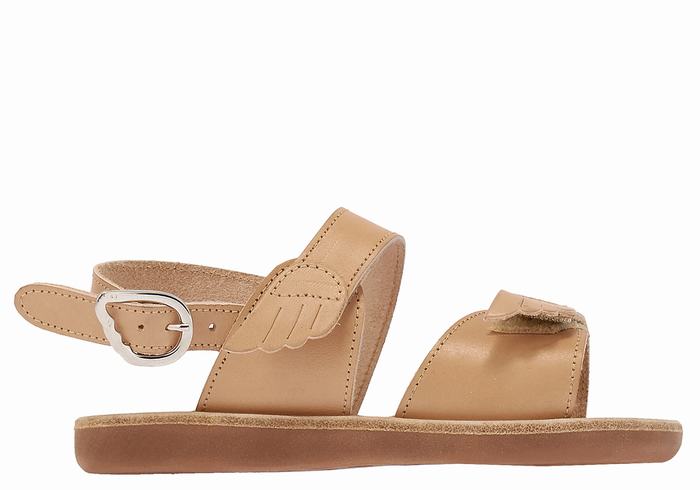 Ancient Greek Sandals Little Iliada Soft Bambino Sandali Casual Beige | UZO114YI