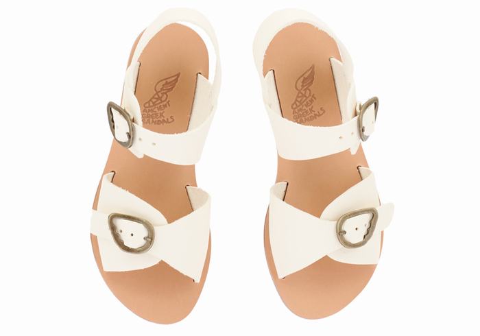 Ancient Greek Sandals Little Irini Soft Bambino Sandali Casual Bianche | OTG362XO