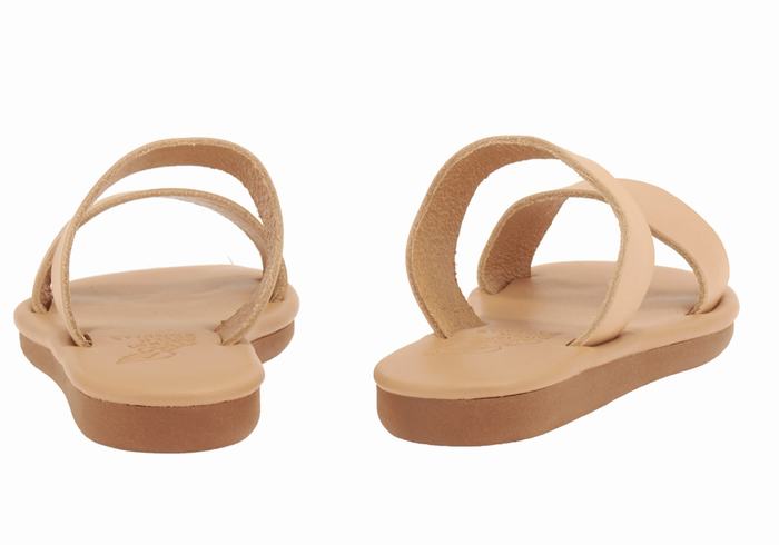 Ancient Greek Sandals Little Kastos Soft Bambino Sandali Scorrevoli Beige | LVV9089RW