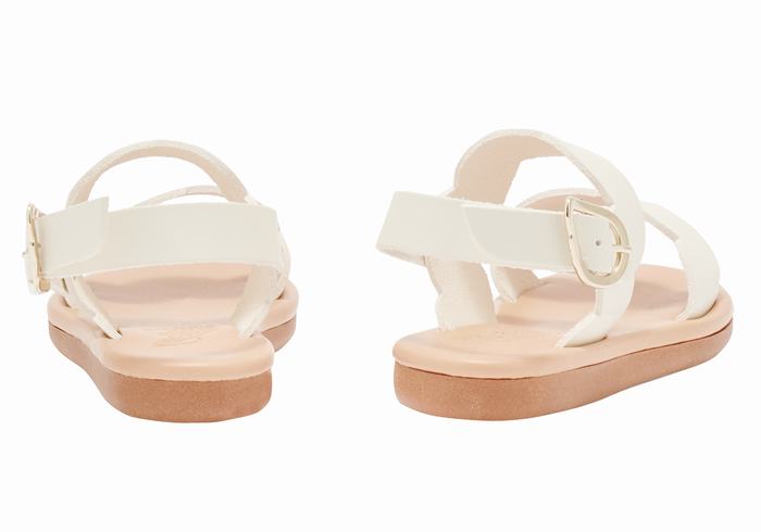 Ancient Greek Sandals Little Koxili Soft Bambino Sandali Bassi Bianche | UMT1563AZ