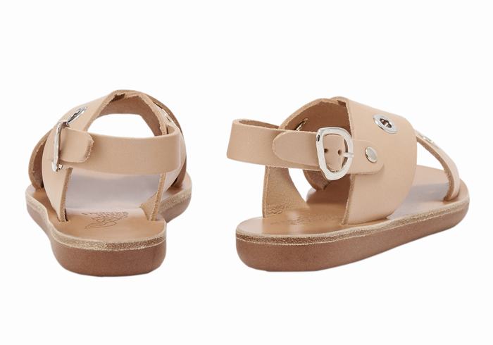 Ancient Greek Sandals Little Maria Eyelets Soft Bambino Sandali Casual Beige | TPH2036JC