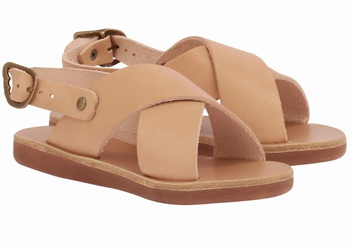 Ancient Greek Sandals Little Maria Soft Bambino Sandali Casual Beige | GTR9188XK