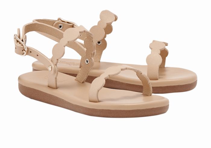 Ancient Greek Sandals Little Orion Soft Bambino Sandali Bassi Beige | QED8443DJ