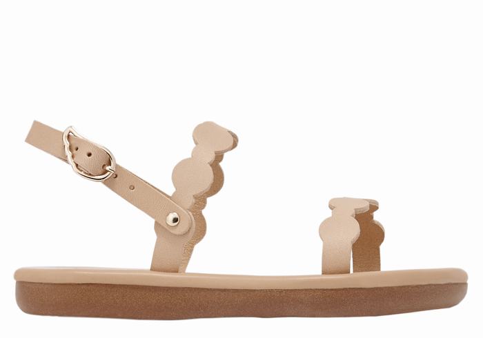 Ancient Greek Sandals Little Orion Soft Bambino Sandali Bassi Beige | QED8443DJ