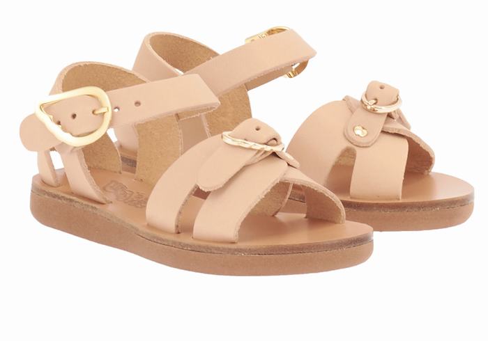 Ancient Greek Sandals Little Vasso Soft Bambino Sandali Casual Beige | SJF3860UP