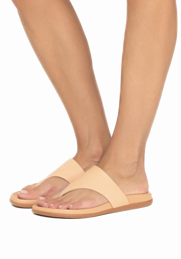 Ancient Greek Sandals Mera Footbed Donna Infradito Beige | BWR9065EG