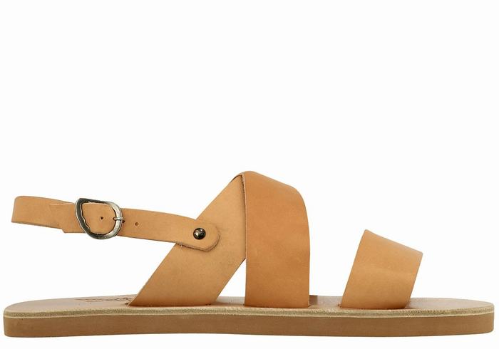 Ancient Greek Sandals Miltos Uomo Sandali Casual Beige | REW9835QK