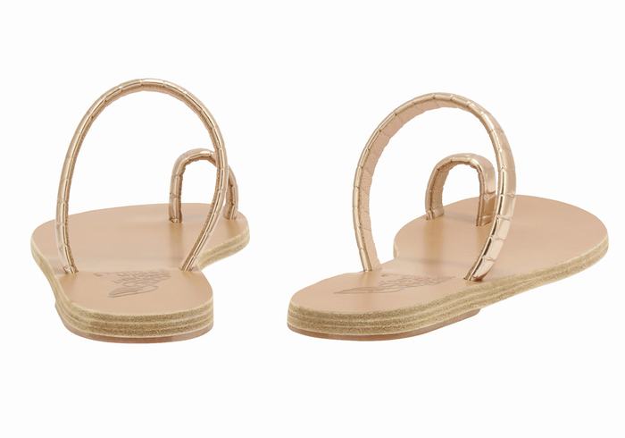 Ancient Greek Sandals Ophion Donna Sandali Con Puntale Rosa Oro | GKL7017MJ