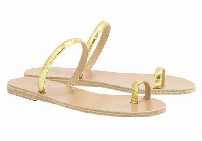 Ancient Greek Sandals Ophion Donna Sandali Con Puntale Oro | IIQ995YO