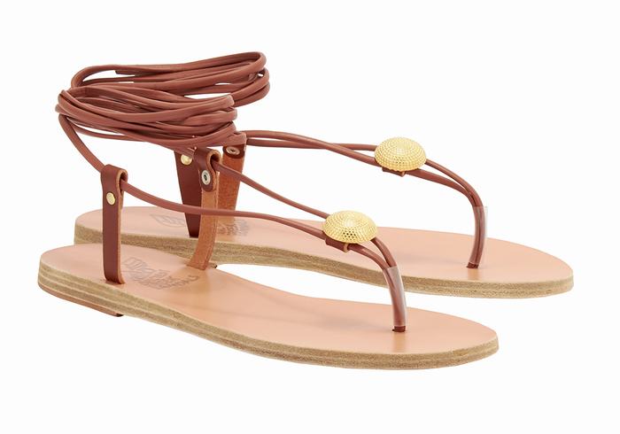 Ancient Greek Sandals Persephone Donna Sandali Da Gladiatore Rosse | FKY72HE