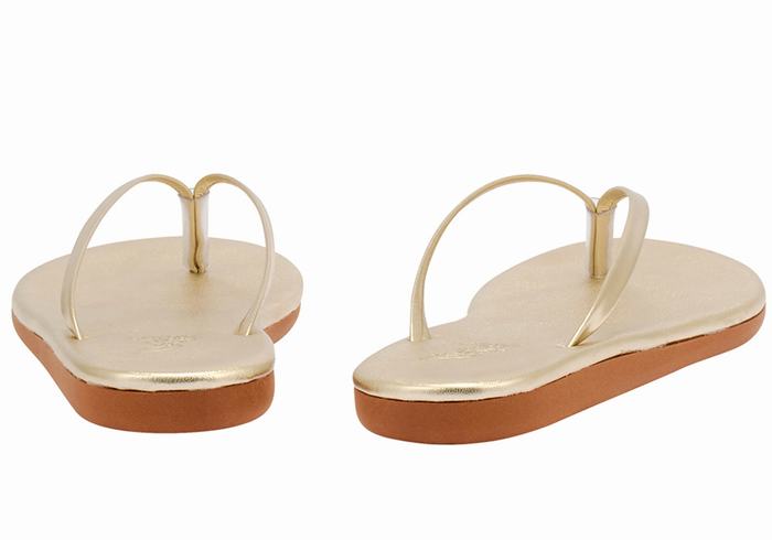 Ancient Greek Sandals Saionara Donna Infradito Oro Bianche | IFD1526WI