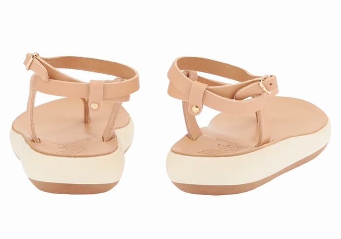 Ancient Greek Sandals Salomi Comfort Donna Sandali Con Cinturino Beige | CLW4758MU