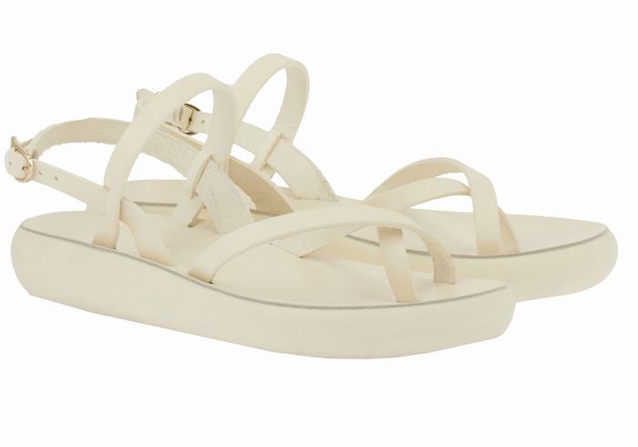 Ancient Greek Sandals Tereza Comfort Donna Sandali Con Cinturino Sul Retro Bianche | ZAW4798ET