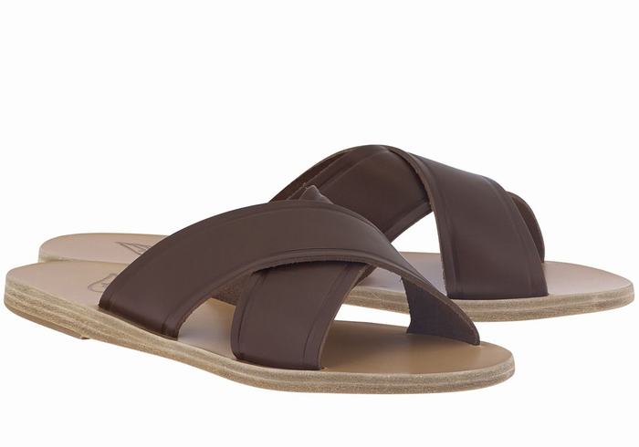 Ancient Greek Sandals Thais Donna Sandali Scorrevoli Caffè | MEX647TO