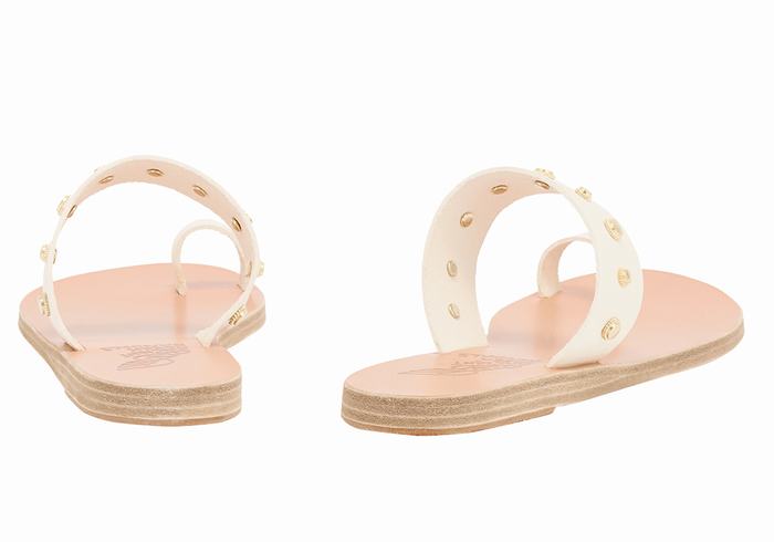 Ancient Greek Sandals Thalia Bee Donna Sandali Con Puntale Bianche | HMI4975DQ